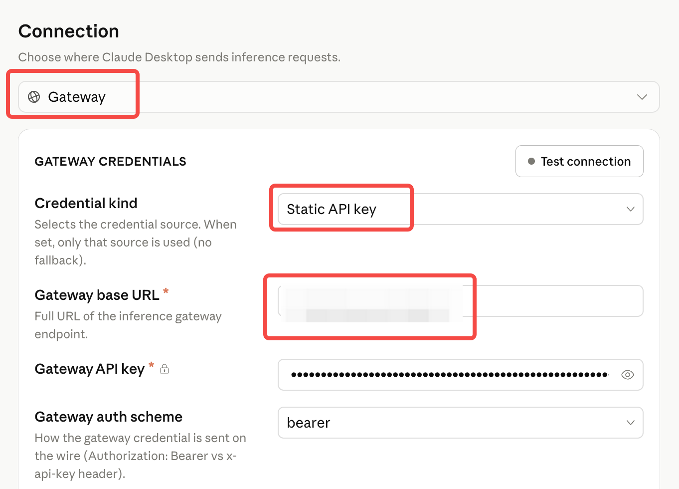 Configure API in Claude Desktop