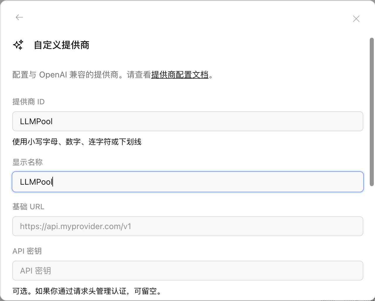 Configure provider settings in OpenCode Desktop